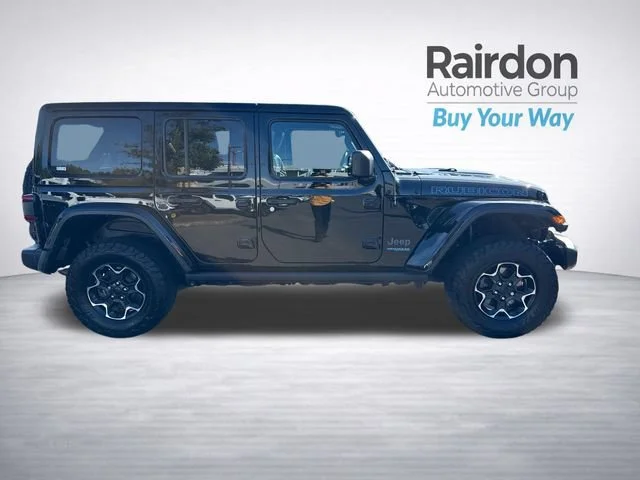 Used 2022 Black Clearcoat Jeep Unlimited Rubicon 4xe image 8