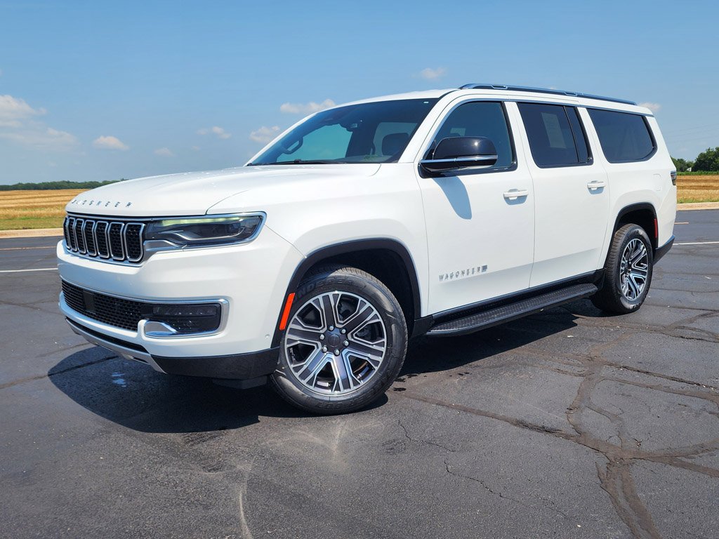 Used 2024 Bright White Clearcoat Jeep Series II image 1