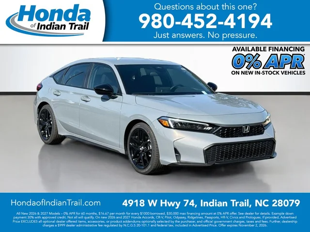 2026 Honda Civic Hatchback Sport