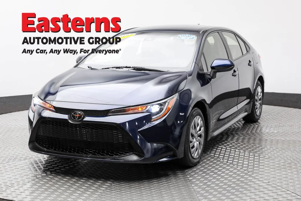 Used 2021 Blue Toyota LE image 1