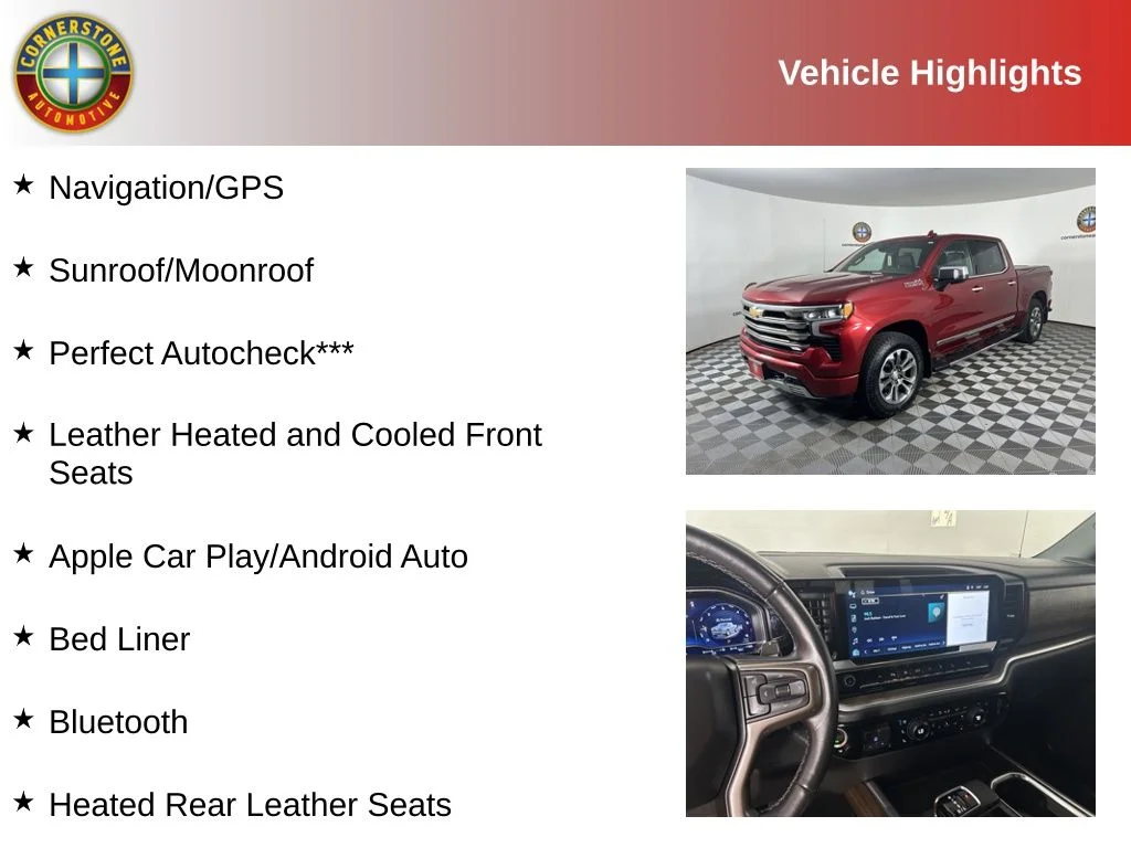 Used 2022 Chevrolet Silverado 1500 High Country with VIN 3GCUDJET5NG527050 for sale in Elk River, Minnesota