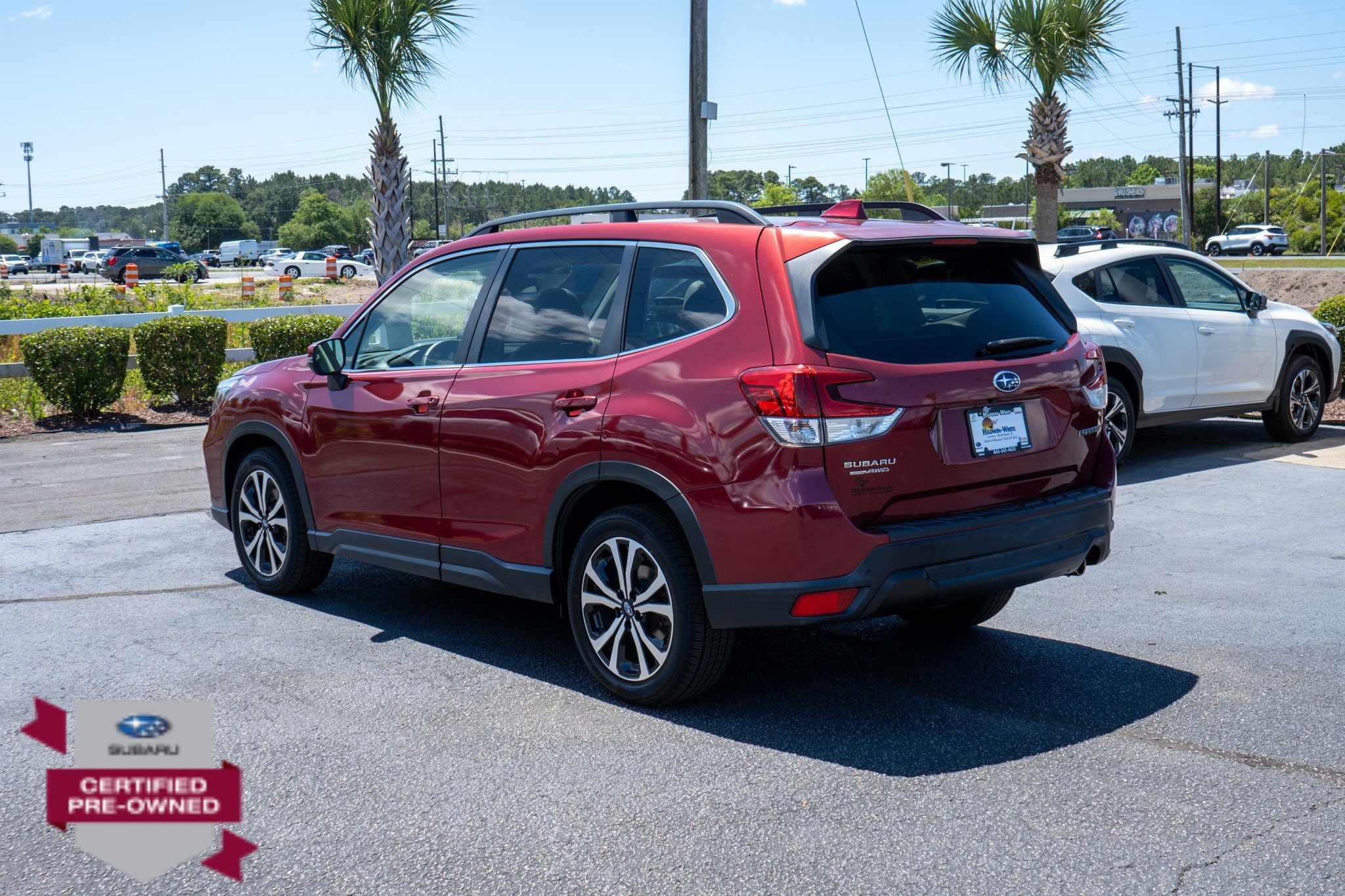 Used 2019 Crimson Red Pearl Subaru Limited image 5