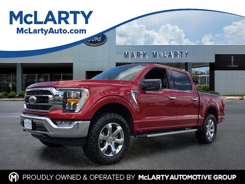 Used 2022 Red Metallic FORD XLT 4WD SUPERCREW 5.5