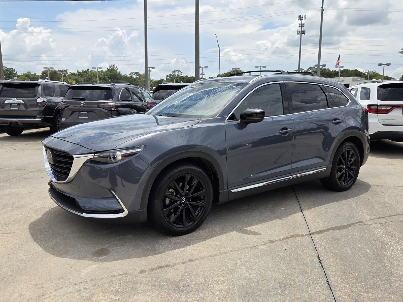 Used 2022 Polymetal Gray Metallic Mazda Carbon Edition image 2