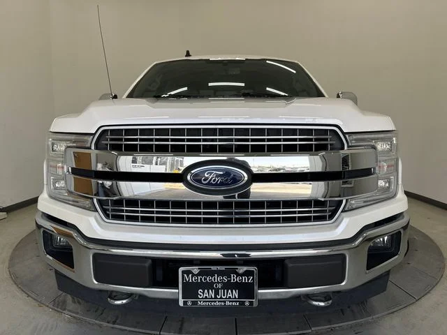 Used 2019 White Platinum Clearcoat Metallic Ford Lariat image 14