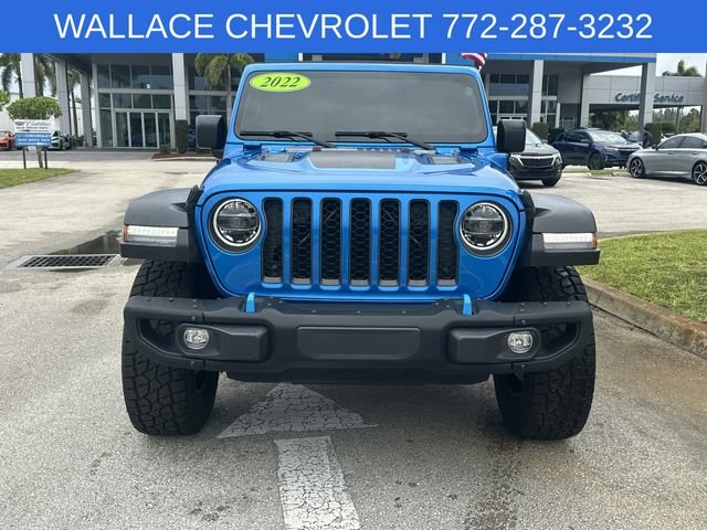 Used 2022 Blue Jeep Unlimited Rubicon 4xe image 3