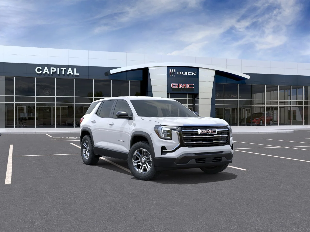New 2027 Summit White GMC AWD Elevation image 2