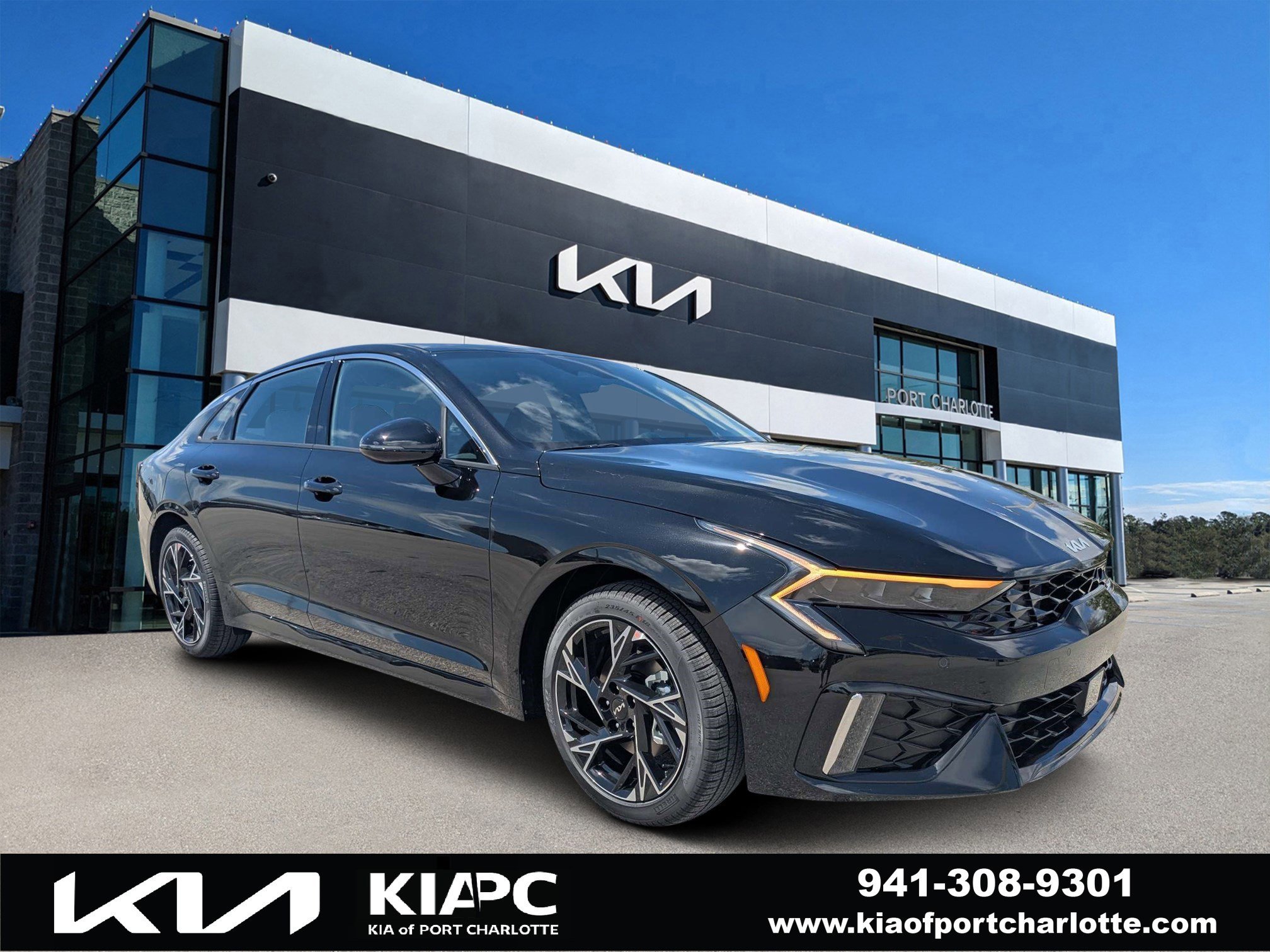 New 2026 Aurora Black Pearl Kia GT-Line FWD image 1