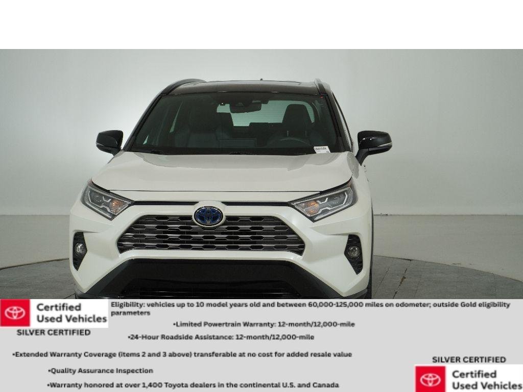 Used 2021 Blizzard Pearl/Midnight Black Metallic Toyota Hybrid XSE image 9