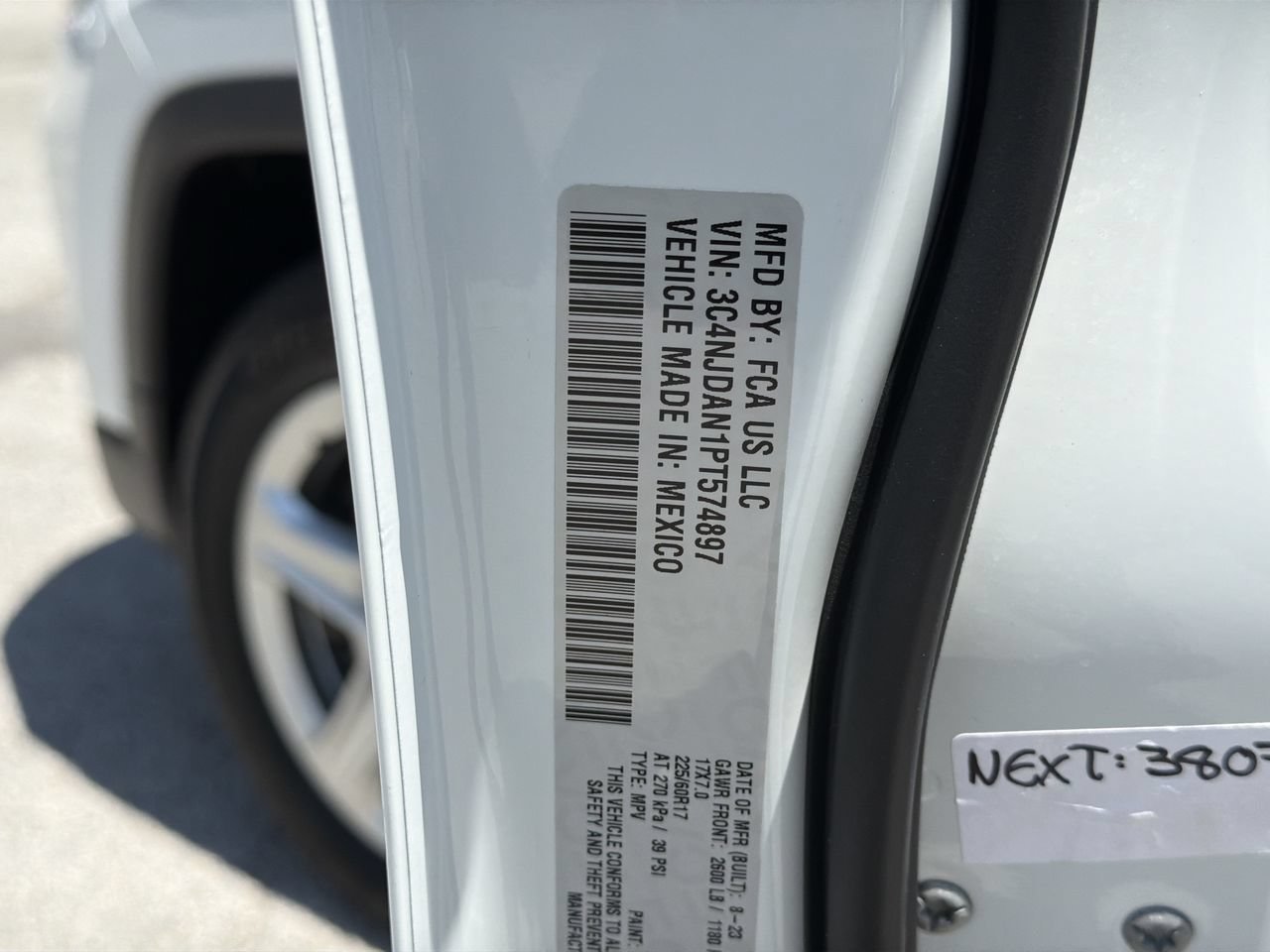 Used 2023 Bright White Clearcoat Jeep Sport image 31