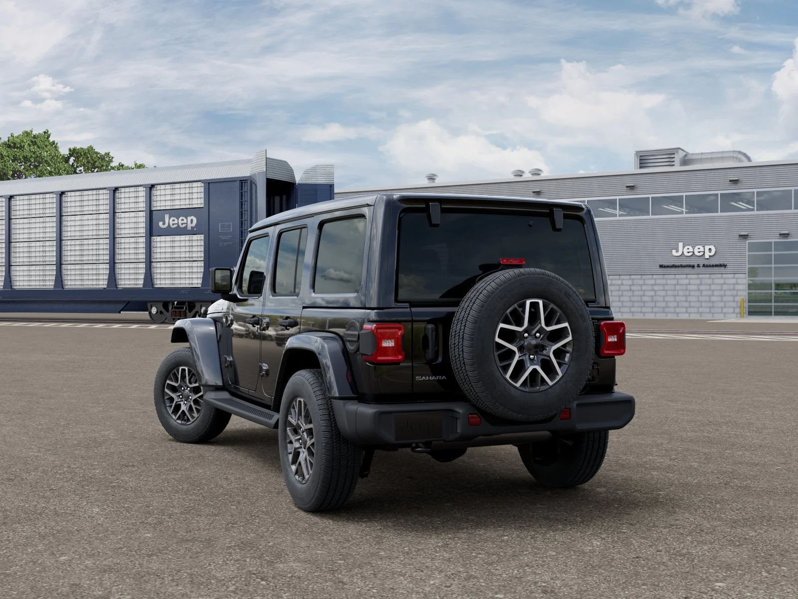 New 2026 Black Clear-Coat Exterior Paint Jeep Sahara image 3