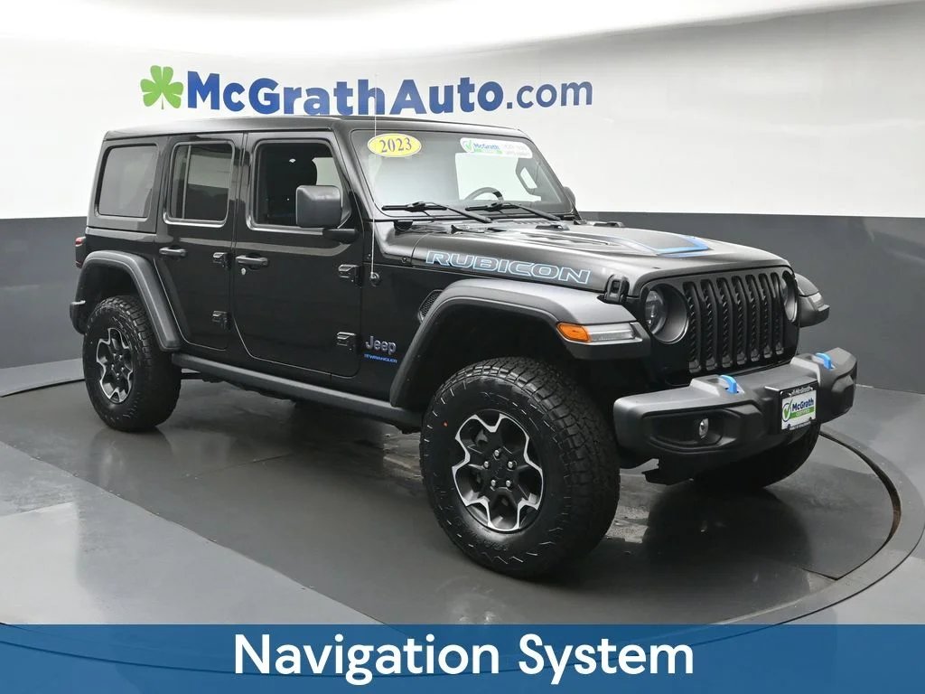 Certified Used 2023 Black Jeep Rubicon 4xe image 3