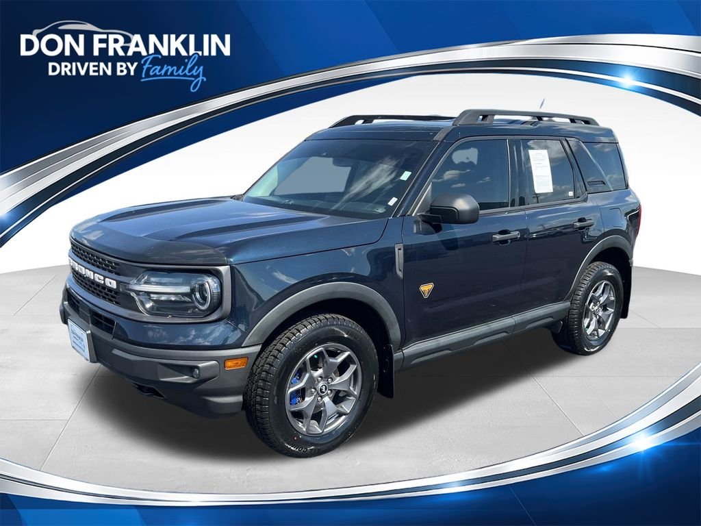 Used 2021 Blue Ford Badlands image 1