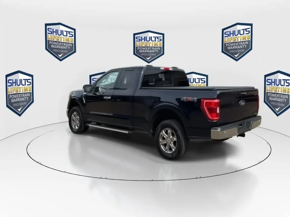 Used 2022 Antimatter Blue Metallic Ford XLT image 8