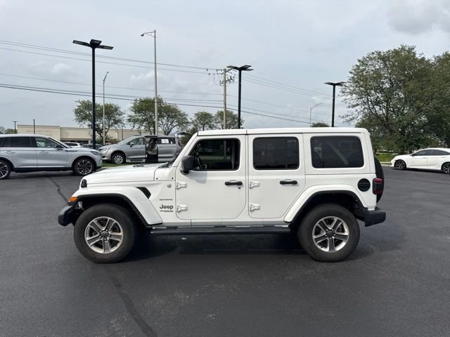 Certified Used 2022 White Jeep Unlimited Sahara image 2