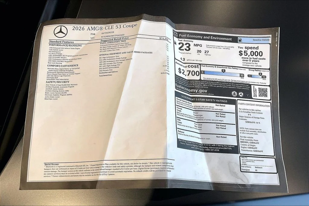 New 2026 Gray Mercedes-Benz CLE 53 AMG® image 12