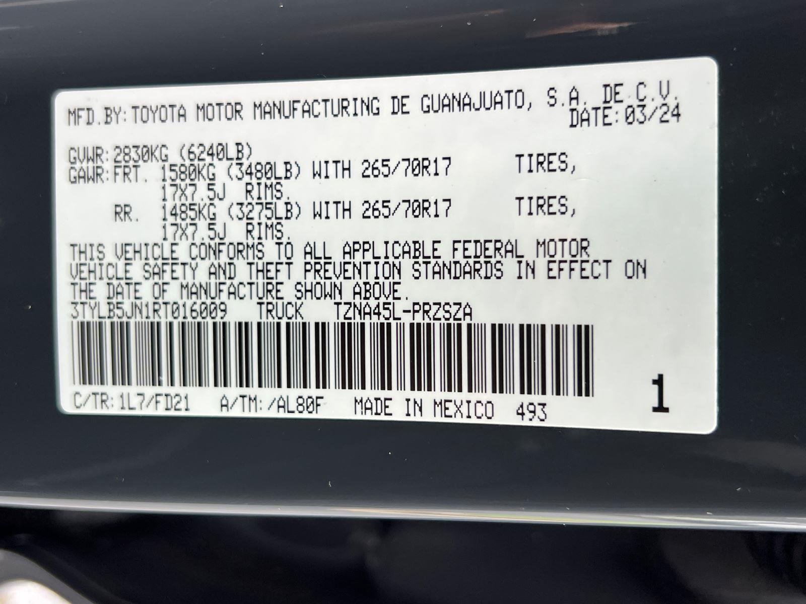 Used 2024 Underground Toyota TRD Off-Road image 28