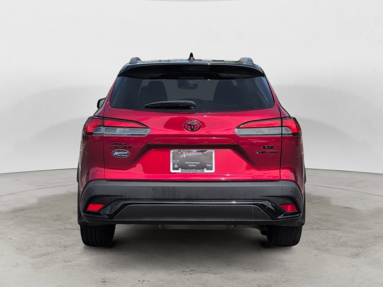 Used 2025 Red Crystal Toyota Hybrid XSE image 4