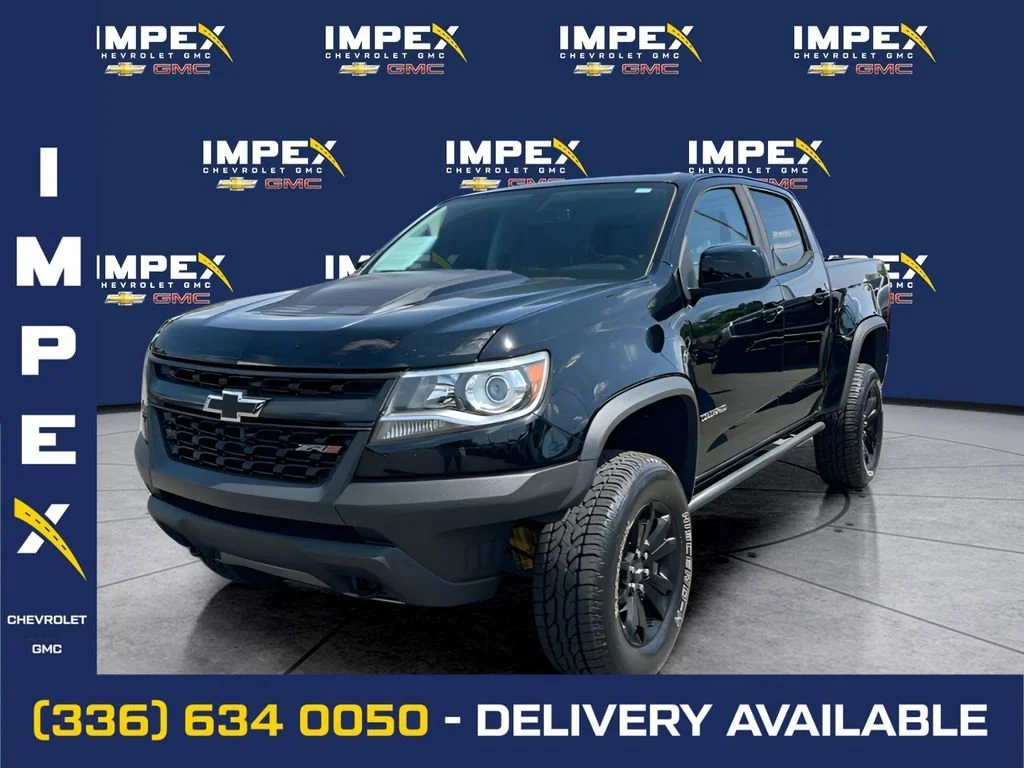 Black 2020 Chevrolet Colorado ZR2 Crew Cab 4WD Pickup Truck Four-Wheel Drive