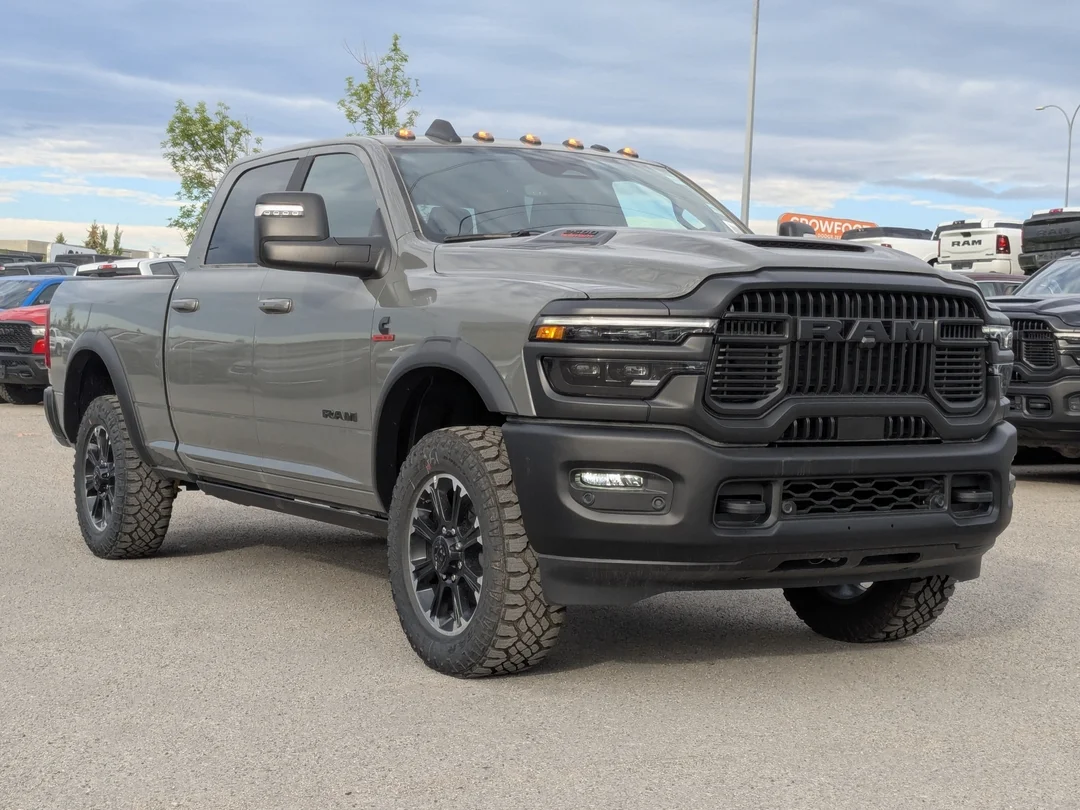 New 2026 Grey RAM Rebel - - 6.7L HO Diesel - Level 2 Pkg w/ 14.4 Screen - Rear Auto-Level Air Susp & More! image 2