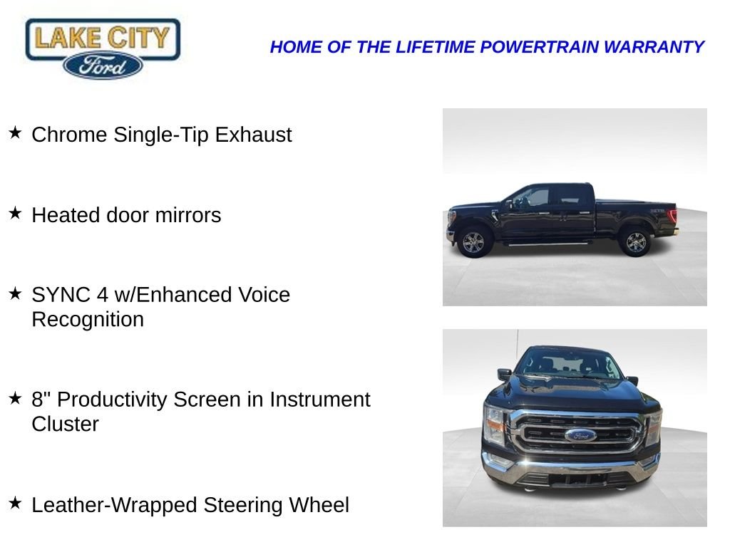 Used 2021 Agate Black Metallic Ford XLT image 22