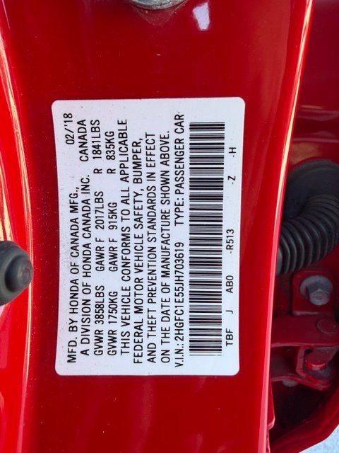 Used 2018 Red Honda Si image 32