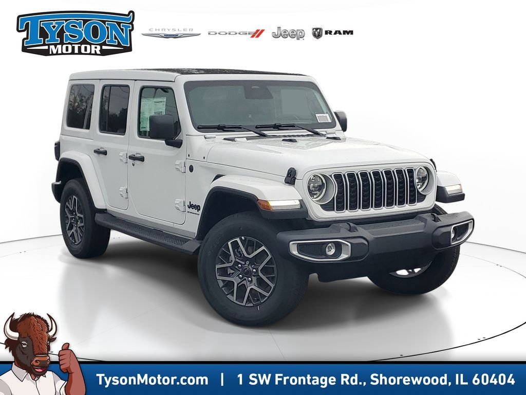 New 2026 Bright White Clear-Coat Exterior Paint Jeep Sahara image 1