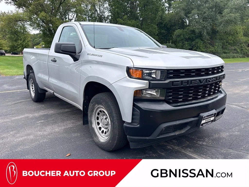 Used 2021 Silver Ice Metallic Chevrolet WT image 1