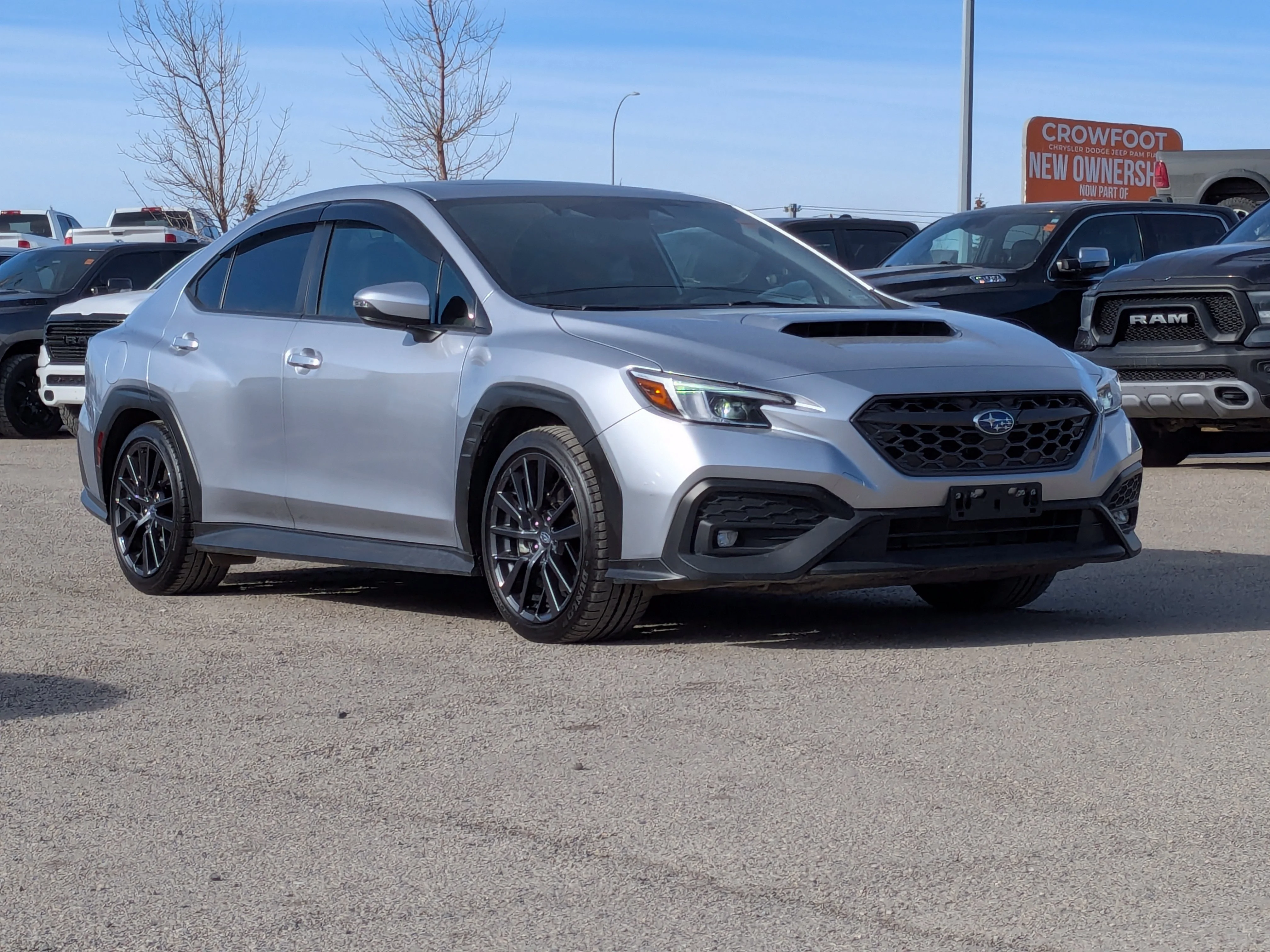 Used 2023 Grey Subaru Sport-tech - Ultrasuede Seating Harman Kardon Audio - 11.6 Touchscreen - Adaptive Cruise image 2