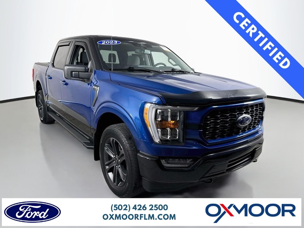 Used 2023 Atlas Blue Metallic Ford XLT image 1