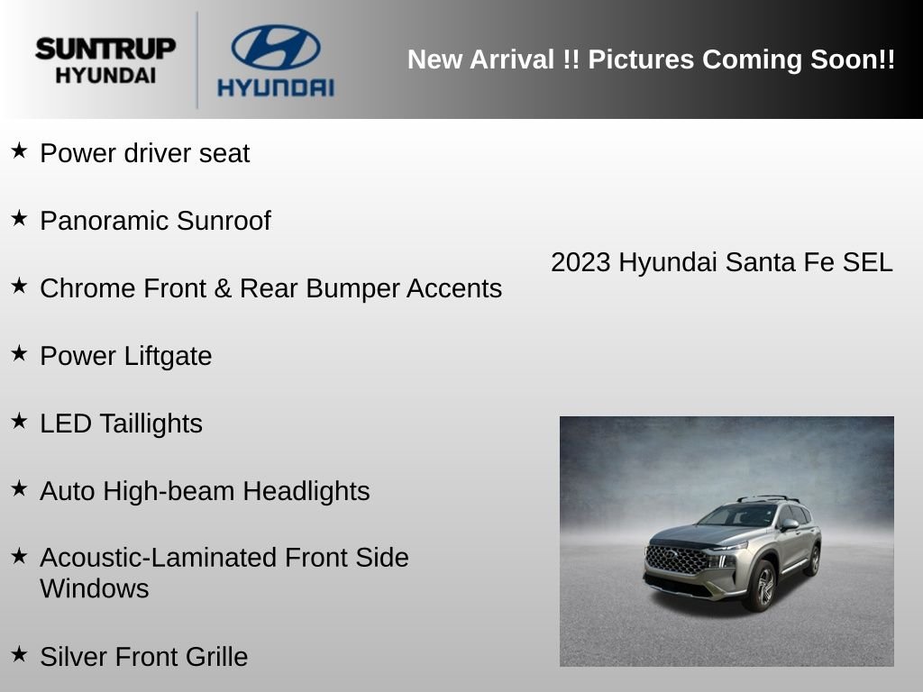 Used 2023 Shimmering Silver Pearl Hyundai SEL image 11