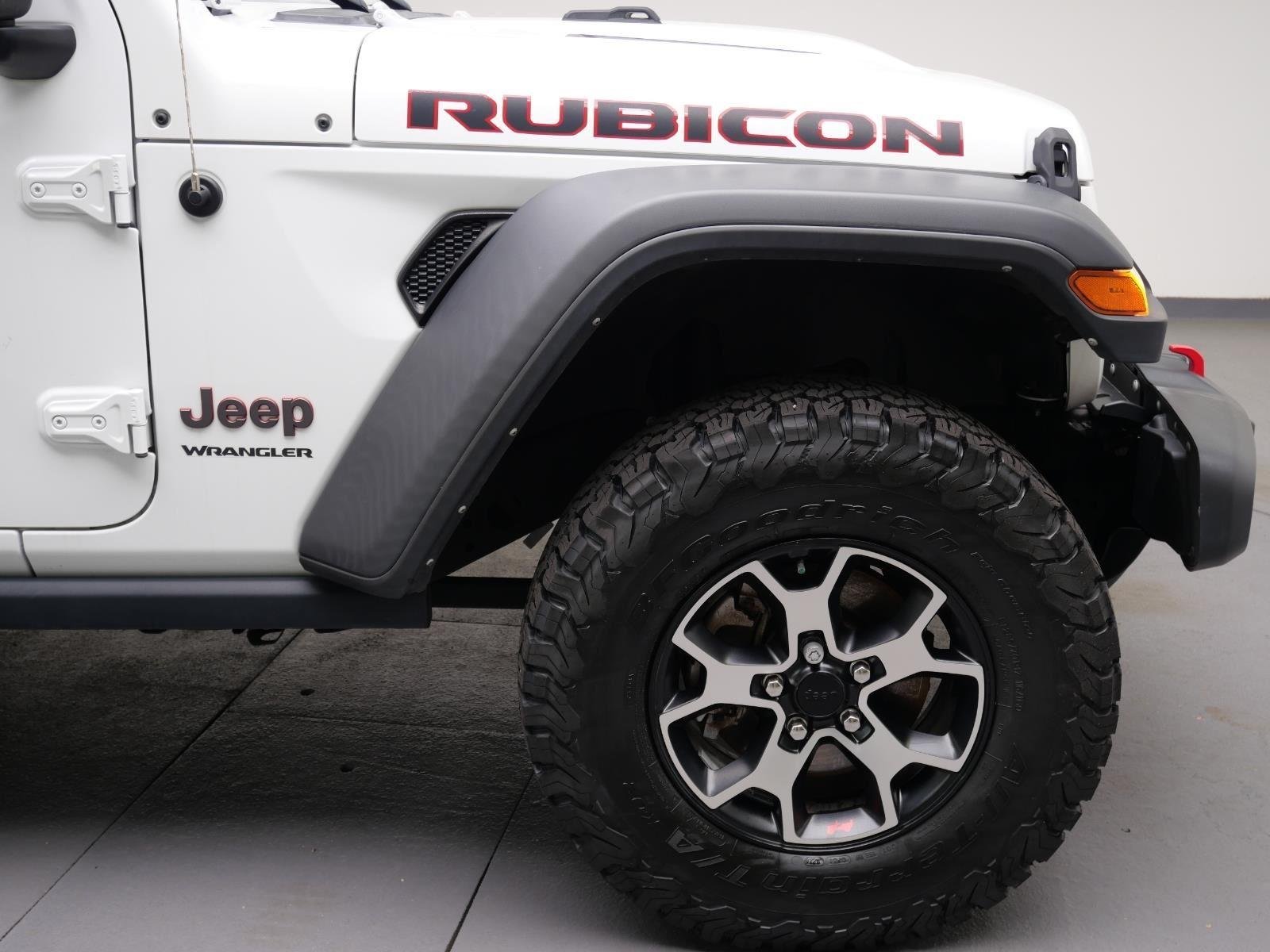 Used 2022 Bright White Clearcoat Jeep Rubicon image 10