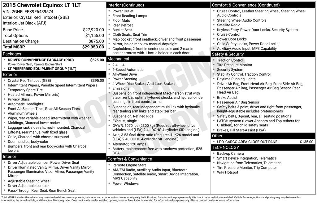 Used 2015 Red Chevrolet LT image 4