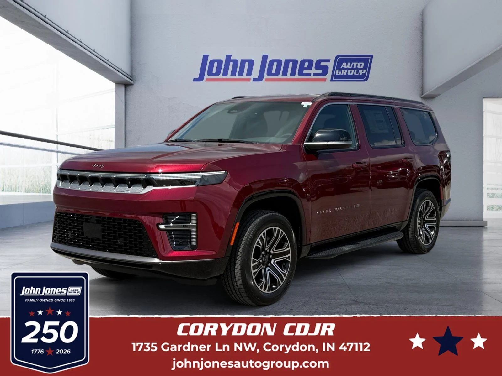 New 2026 Velvet Red Pearlcoat Jeep 4X4 image 1
