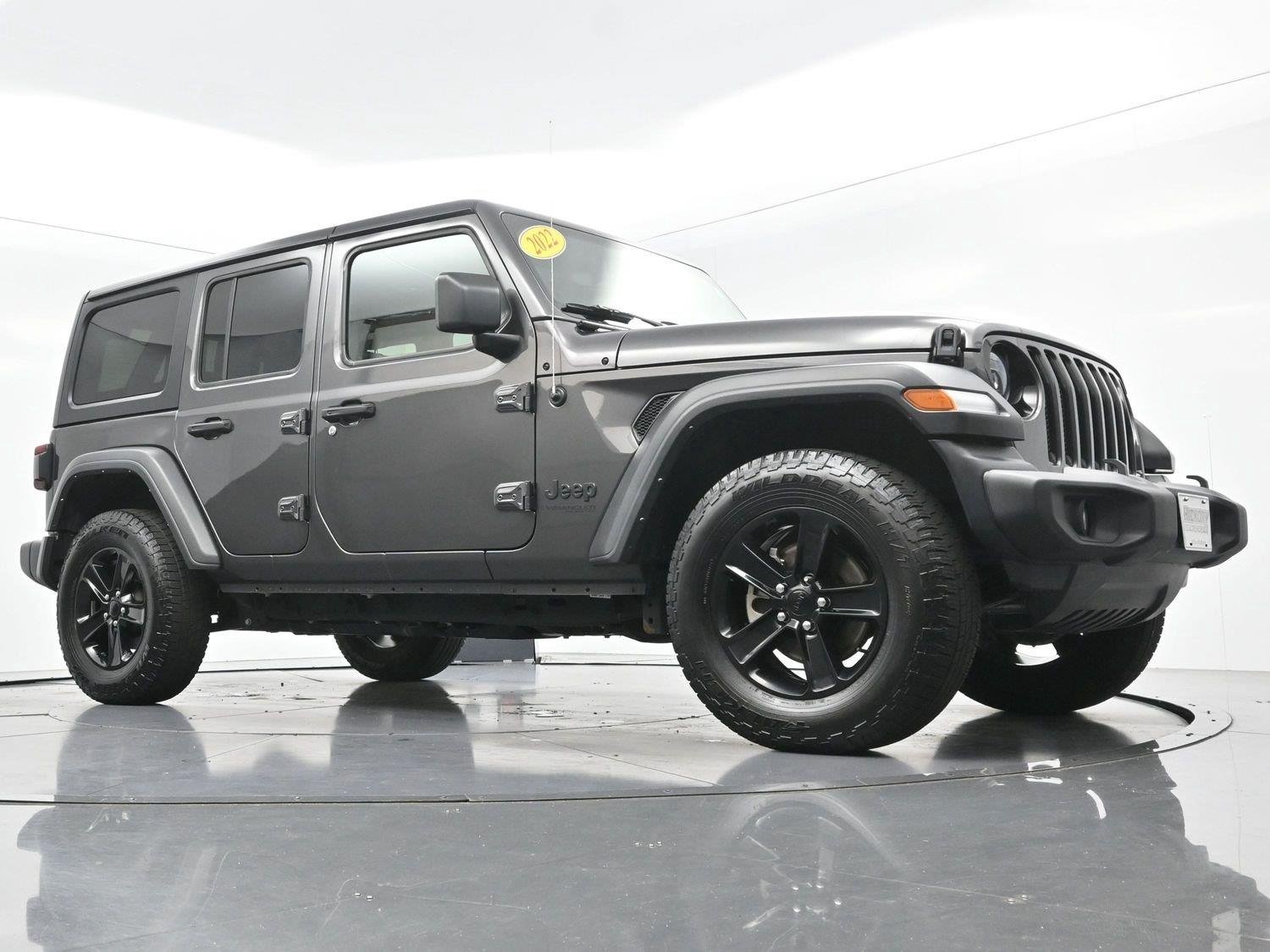 Used 2022 Granite Crystal Metallic Clearcoat Jeep Unlimited Sport Altitude image 45