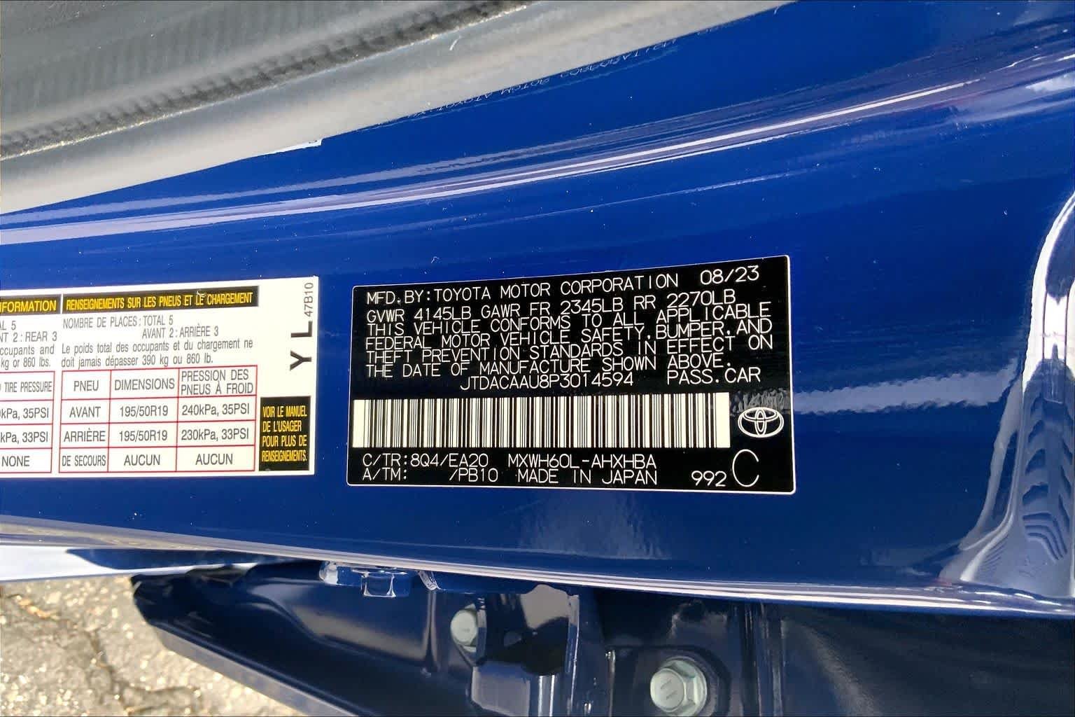 Used 2023 Reservoir Blue Toyota Limited image 30