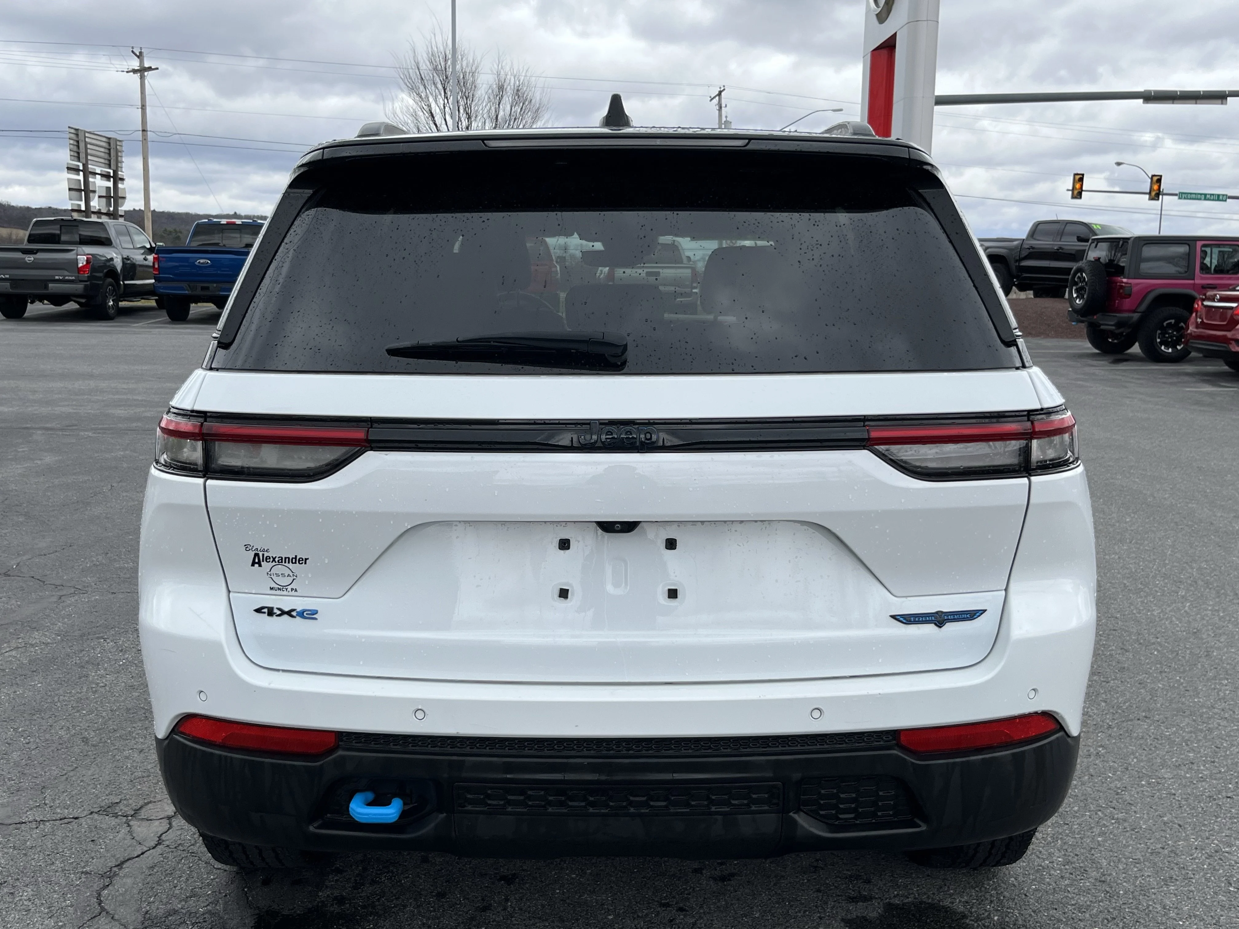 Used 2023 Bright White Clearcoat Jeep Trailhawk 4xe image 3