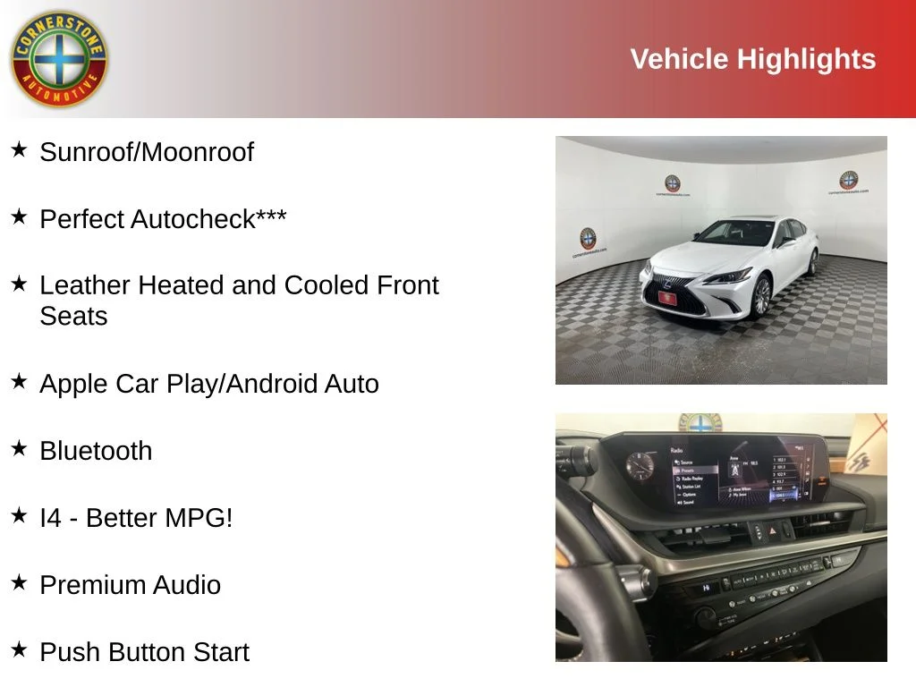Used 2019 Lexus ES Hybrid 300h Luxury with VIN 58AB21B10KU002474 for sale in Elk River, Minnesota