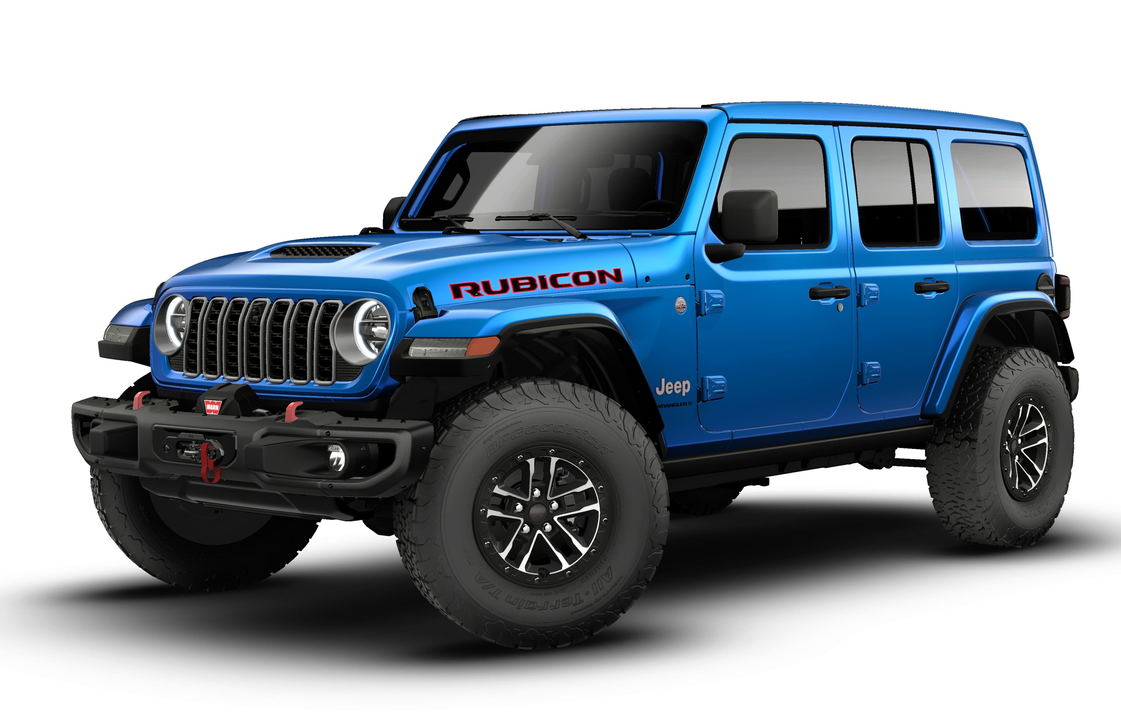 Hydro Blue Pearl-Coat Exterior Paint 2026 Jeep Wrangler Rubicon X 4-Door 4WD SUV / Crossover Four-Wheel Drive
