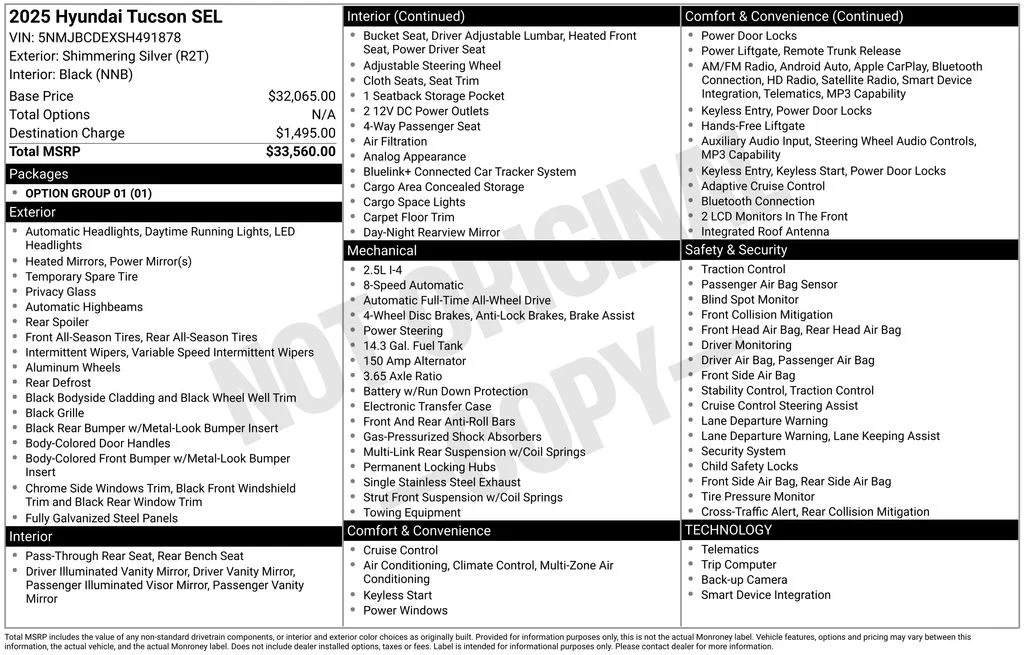 Used 2025 Silver Hyundai SEL image 5
