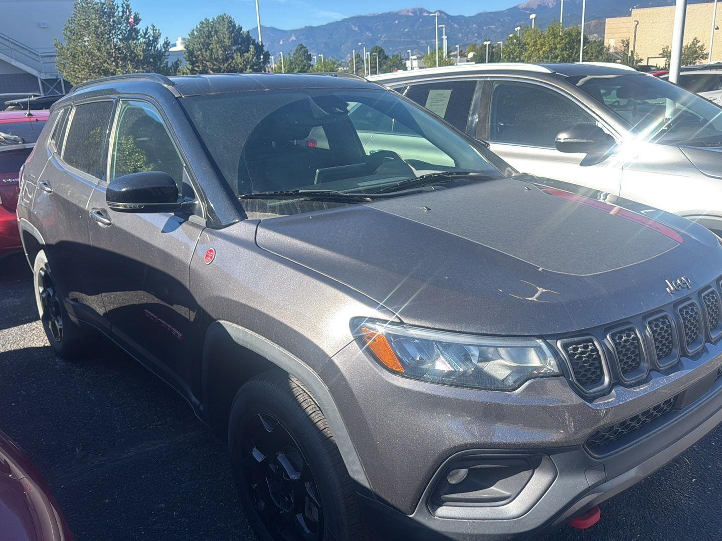 Used 2024 Black Clearcoat Jeep Trailhawk image 2