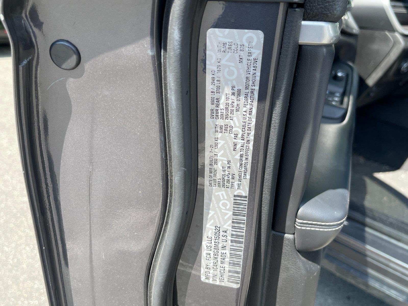 Used 2021 Baltic Gray Metallic Clearcoat Jeep Limited image 12