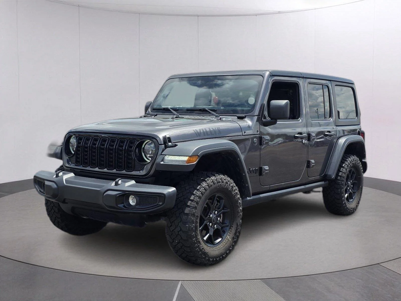 Used 2025 Granite Crystal Metallic Clearcoat Jeep Willys image 1