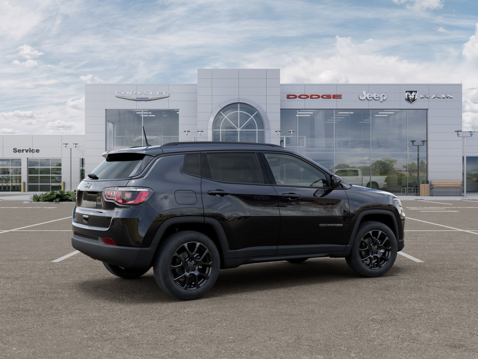 New 2026 Diamond Black Crystal Pearl-Coat Exterior Paint Jeep Latitude image 34