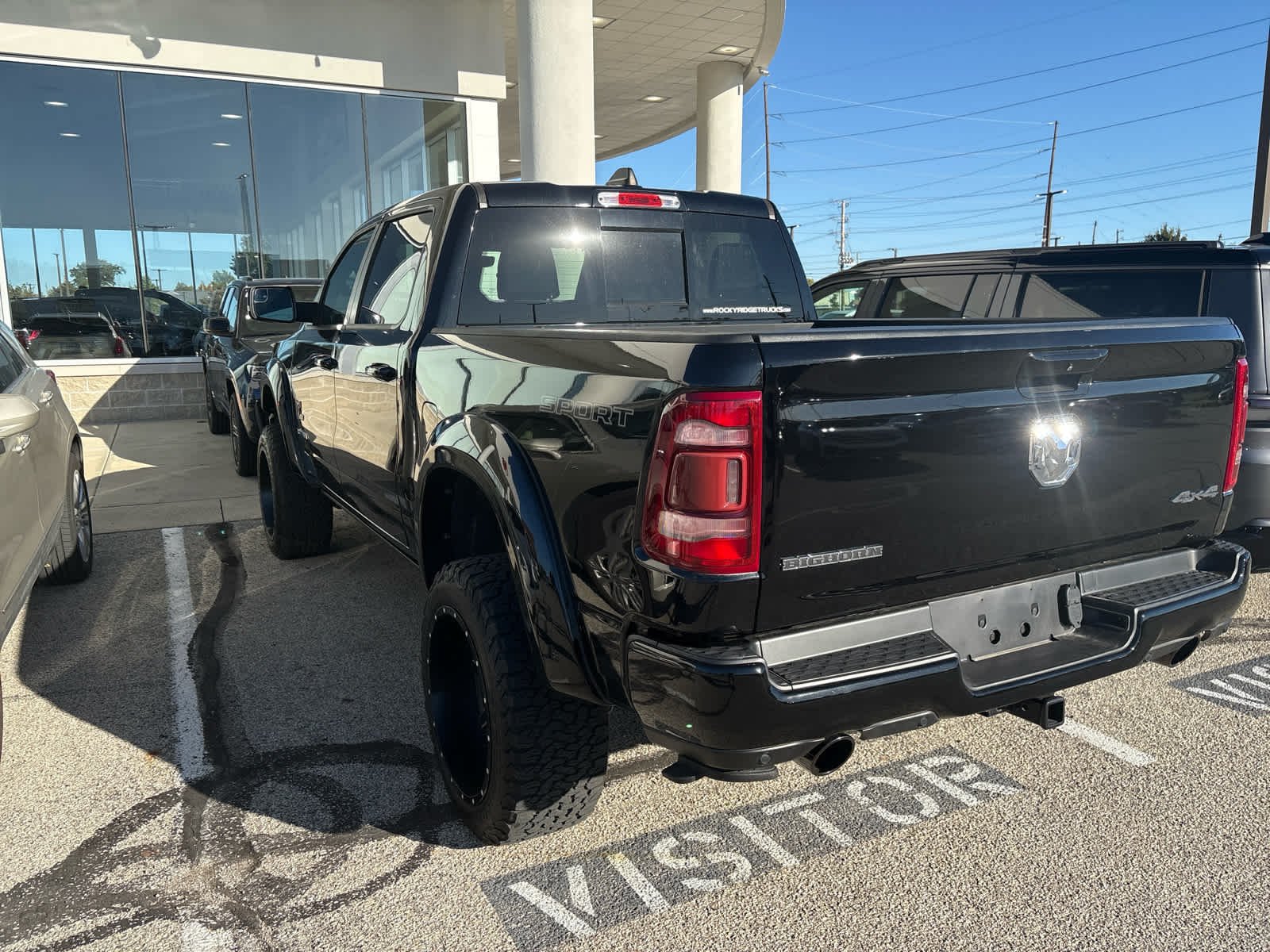 Used 2021 Diamond Black Crystal Pearlcoat Ram Big Horn image 5