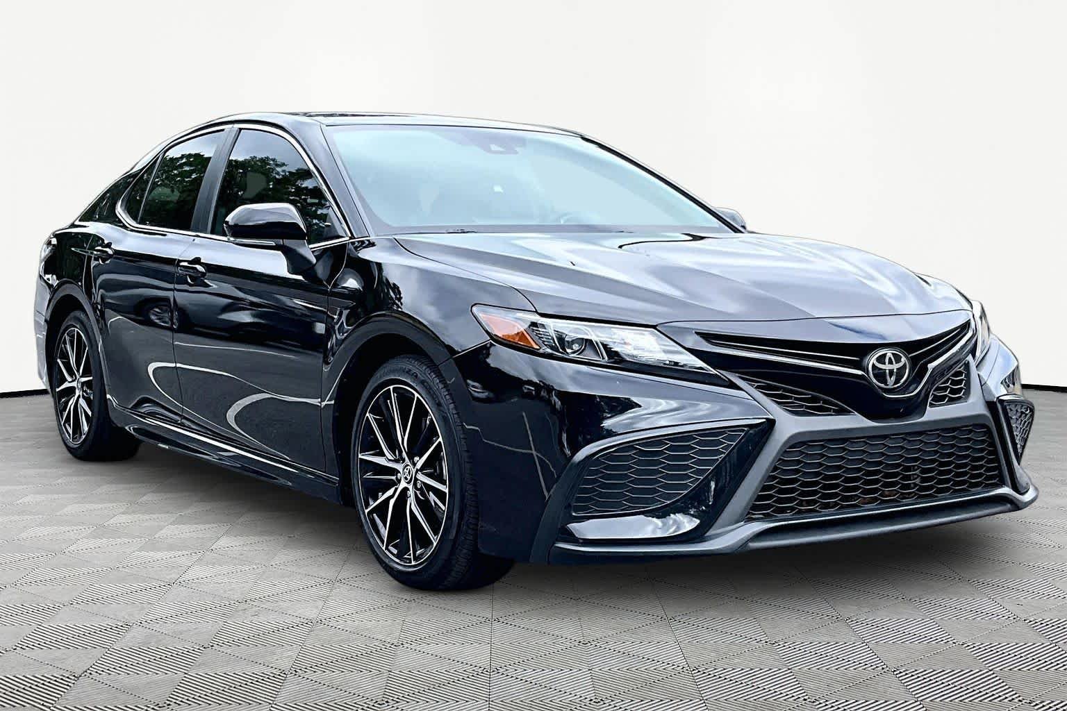 Used 2024 Midnight Black Metallic Toyota SE image 3