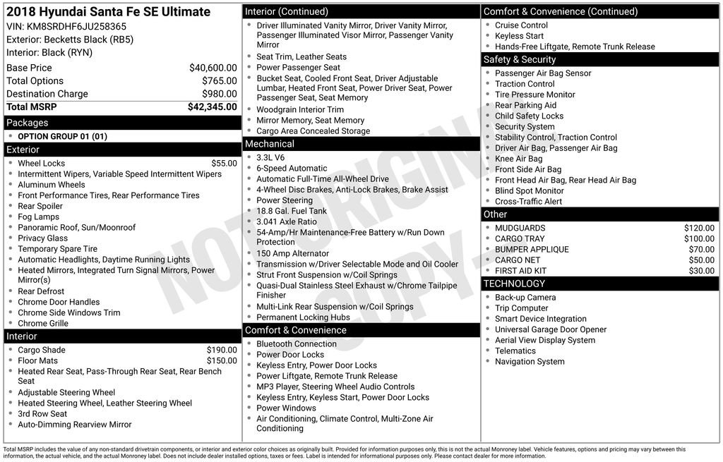 Used 2018 Black Hyundai SE Ultimate image 8