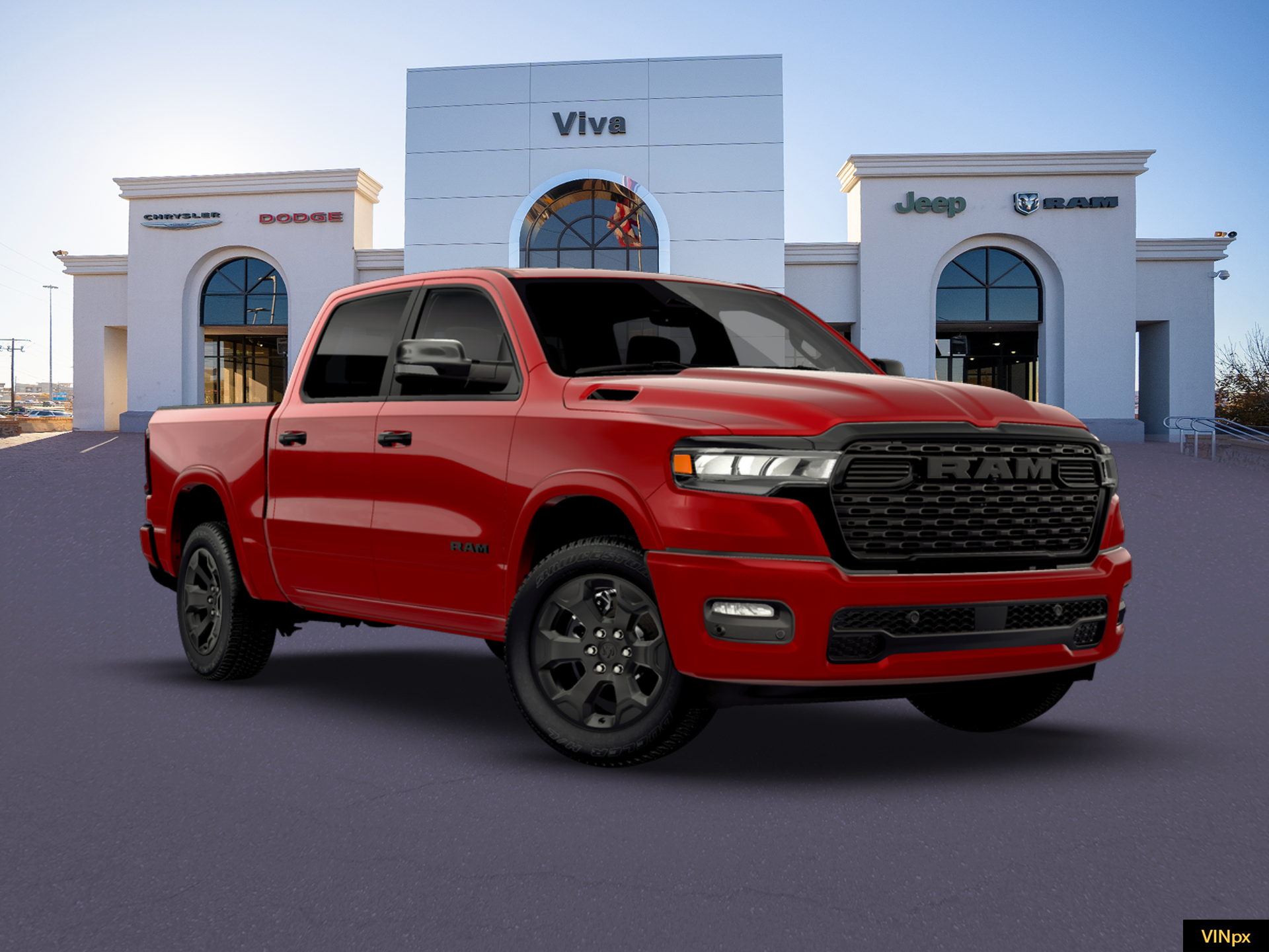 New 2026 Molten Red Pearl-Coat Exterior Paint RAM Big Horn/Lone Star image 11