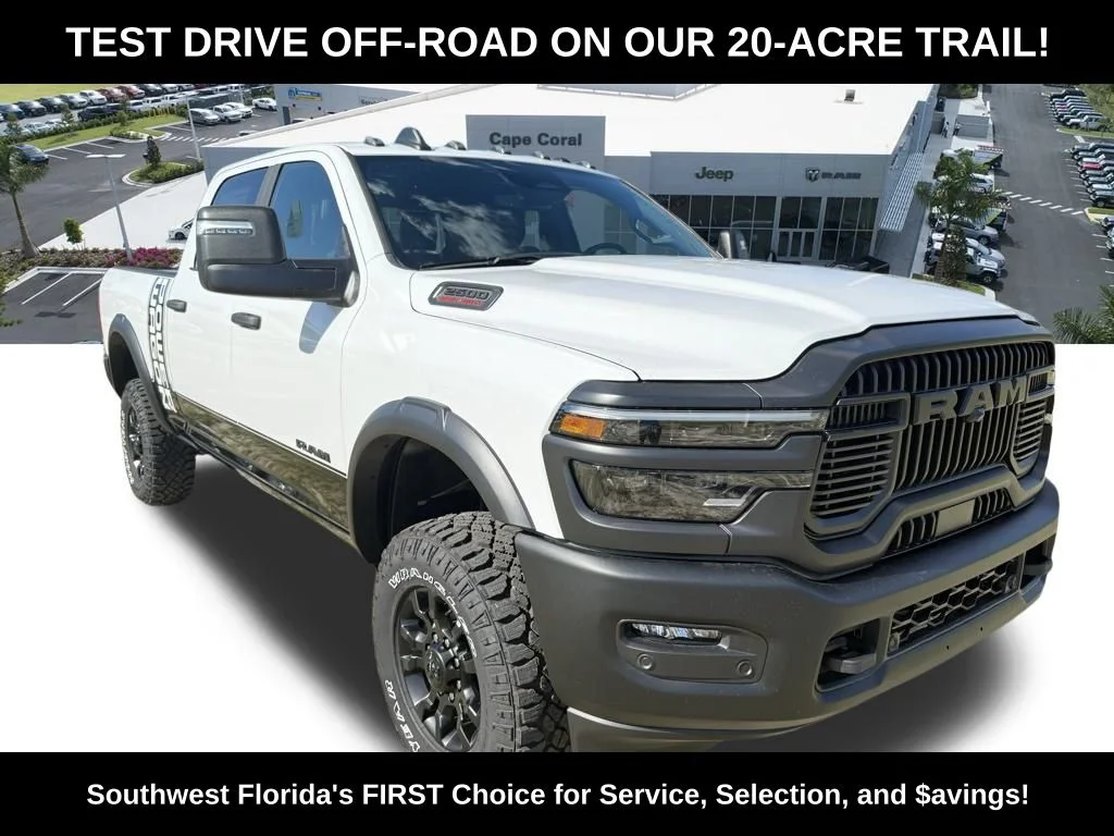 New 2026 Bright White Clear-Coat Exterior Paint RAM Power Wagon image 2