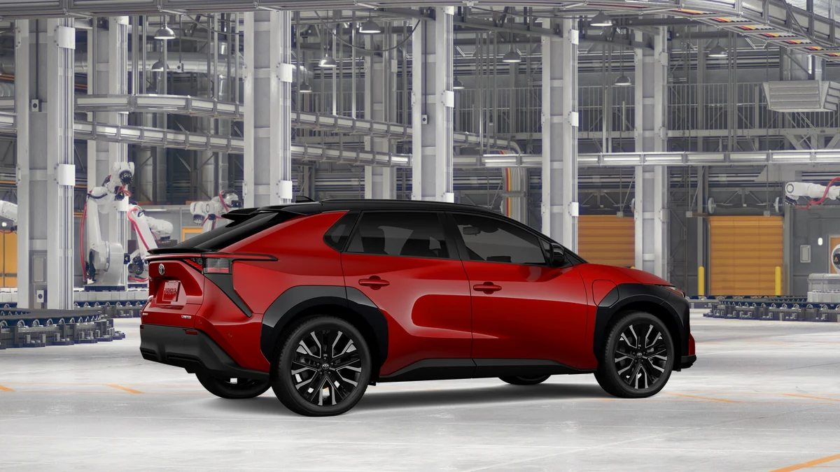 New 2026 Supersonic Red with Midnight Black Metallic roof Toyota Limited image 11
